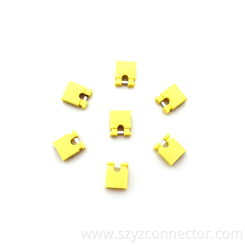 2.54 Yellow Short Circuit Cap Connector
